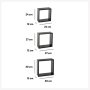 FIVE Zidne police Fixy 3 komada crne - 138957A - slika 2