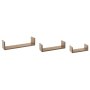 FIVE Zidne police Fixy 3 komada Natural - 138955C - slika 1