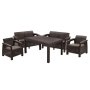 CURVER Baštenska garnitura Corfu Fiesta braon CU 258945 - slika 1