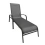 MAKAO Ležaljka metalna 200x67x44 cm siva TT 710030 - slika 1