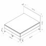 HANAH HOME Bračni krevet Mia 140 x 200 Light Brown - slika 4