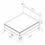 HANAH HOME Bračni krevet Carbon 180 x 200 Grey - slika 4