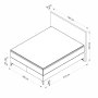 HANAH HOME Bračni krevet Fresh 180 x 200 Grey - slika 4