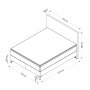 HANAH HOME Bračni krevet Asya 150 x 200 Grey - slika 4