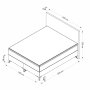 HANAH HOME Bračni krevet Marvel 160 x 200 Grey - slika 4