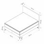 HANAH HOME Bračni krevet Bade 160 x 200 Beige - slika 4