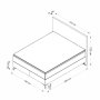 HANAH HOME Bračni krevet Bade 140 x 200 Beige - slika 4