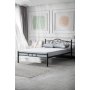 HANAH HOME Bračni krevet K50 Black (120 x 200) - slika 1
