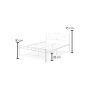HANAH HOME Bračni krevet K50 White (140 x 190) - slika 5