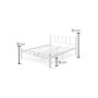 HANAH HOME Bračni krevet K90 White (140 x 200) - slika 4