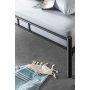 HANAH HOME Bračni krevet K25 Black (120 x 200) - slika 3
