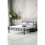 HANAH HOME Bračni krevet K90 Black (120 x 200) - slika 1