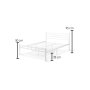 HANAH HOME Bračni krevet K70 White (140 x 190) - slika 5