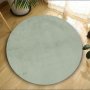 Conceptum Hypnose Okrugli tepih Oval Plush Light Grey 100 cm (202BLY1349) - slika 1
