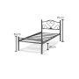HANAH HOME Krevet K50 Black (100 x 200) - slika 4