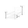 HANAH HOME Krevet K50 White (100 x 200) - slika 4