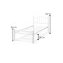 HANAH HOME Krevet K25 White (100 x 200) - slika 4