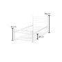 HANAH HOME Krevet K10 White (90 x 190) - slika 5