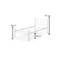 HANAH HOME Krevet K90 White (90 x 190) - slika 5
