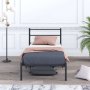 HANAH HOME Krevet Basic Black 90 x 200 - slika 2