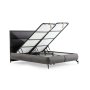 HANAH HOME Krevet Rise 100 x 200 Dark Grey - slika 2