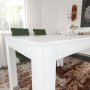 HANAH HOME Trpezarijski sto Single 120 Shiny White - slika 3