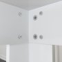 HANAH HOME Trpezarijski sto Single 120 Shiny White - slika 4