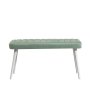 HANAH HOME Trpezarijski sto sa 2 klupe Costa 0400 White Green - slika 4