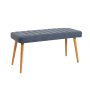 HANAH HOME Trpezarijski sto sa 2 klupe Costa 1048 Atlantic Pine Dark Blue - slika 5