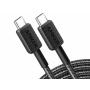 ANKER 322 USB-C to USB-C Cable (6ft Braided) B2B - Europe (excluded UK plug) Black Iteration 1 - slika 1