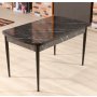 HANAH HOME Trpezarijski sto Trend Bendır Black White - slika 1
