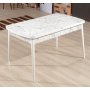 HANAH HOME Trpezarijski sto Carrara White Grey - slika 1