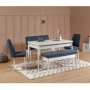 HANAH HOME Trpezarijski set Vina White Dark Blue - slika 1