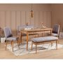 HANAH HOME Trpezarijski set Vina Atlantic Soho Grey - slika 1