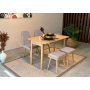 HANAH HOME Trpezarijski sto i stolice Vina Mini 02 0701 Oak Soho Grey - slika 2