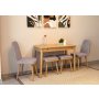 HANAH HOME Trpezarijski sto i stolice Vina Mini 02 0701 Oak Soho Grey - slika 4