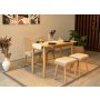 HANAH HOME Trpezarijski sto i stolice Vina Mini 02 1005 Oak Cream - slika 2