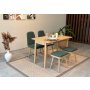 HANAH HOME Trpezarijski sto i stolice Vina Mini 02 1070 Oak Green - slika 2