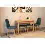 HANAH HOME Trpezarijski sto i stolice Vina Mini 02 1070 Oak Green - slika 4