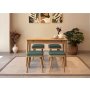 HANAH HOME Trpezarijski sto i stolice Vina Mini 05 1070 Oak Green - slika 1