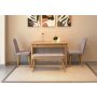HANAH HOME Trpezarijski set Vina Mini 01 0701 Oak Soho Grey - slika 3