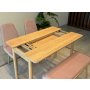 HANAH HOME Trpezarijski set Vina Mini 01 0900 Oak Stone - slika 5