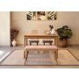 HANAH HOME Trpezarijski set Vina Mini 01 0900 Oak Stone - slika 1