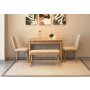 HANAH HOME Trpezarijski set Vina Mini 01 1005 Oak Cream - slika 3