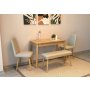 HANAH HOME Trpezarijski set Vina Mini 01 1005 Oak Cream - slika 4