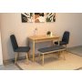 HANAH HOME Trpezarijski set Vina Mini 01 1053 Oak Anthracite - slika 4