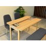 HANAH HOME Trpezarijski set Vina Mini 01 1053 Oak Anthracite - slika 5
