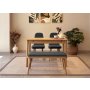 HANAH HOME Trpezarijski set Vina Mini 01 1053 Oak Anthracite - slika 1