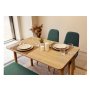 HANAH HOME Trpezarijski set Vina Mini 01 1070 Oak Green - slika 2