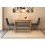HANAH HOME Trpezarijski set Vina Mini 01 1070 Oak Green - slika 3